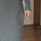 Women's Casual Crewneck Knit Sweater Dress
