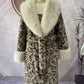 📢📢60 %  OFF !! ⏰Women's Leopard Print Fluffy Faux Fur Coat with Belt🧥