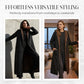 📢📢60 %  OFF !! ⏰Women’s Vintage Fuzzy-Lined Long Coat With Hood🧥
