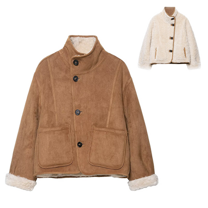 📢📢60 %  OFF !! ⏰Women’s Fashion Reversible Winter Jacket