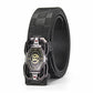 📢📢50%  OFF !! ⏰Leather belt for men with elegant crocodile leather pattern, with automatic buckle and made of cowhide.