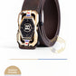 📢📢50%  OFF !! ⏰Leather belt for men with elegant crocodile leather pattern, with automatic buckle and made of cowhide.