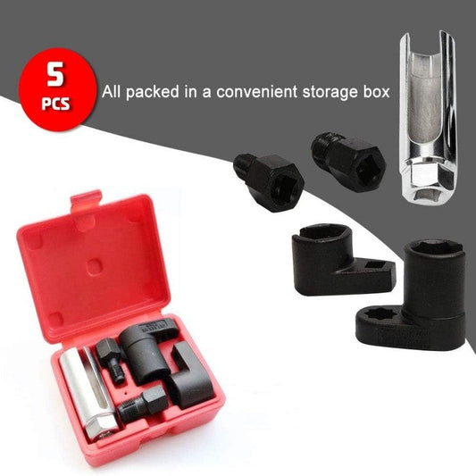 📢📢60%  OFF !! ⏰Automotive O2 Sensor Offset Socket & Thread Chaser 5 PCS Set🚗🔧