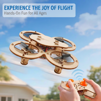 📢📢40% OFF !! ⏰🧩 DIY Wooden Drone Building Kit 🚁