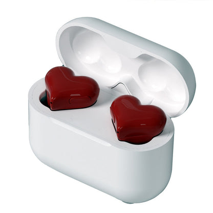 📢📢50%  OFF !! ⏰Stylish Heart-Shaped Bluetooth Earbuds