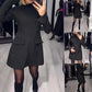 📢📢60 %  OFF !! ⏰Women's Long Sleeve Sparkle A-Line Dress