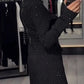 📢📢60 %  OFF !! ⏰Women's Long Sleeve Sparkle A-Line Dress