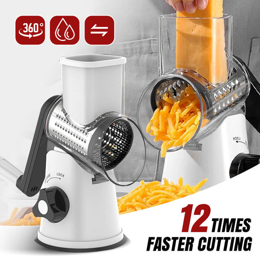 📢📢60 %  OFF !! ⏰3-in-1 rotating cheese grater and vegetable slicer