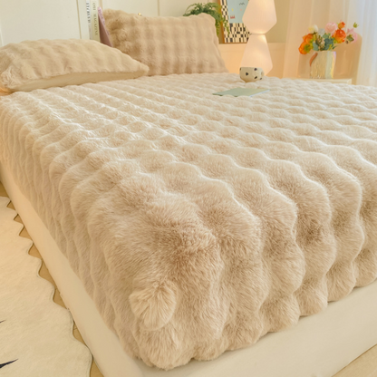 📢📢50%  OFF !! ⏰Plush Thickened Fitted Sheet