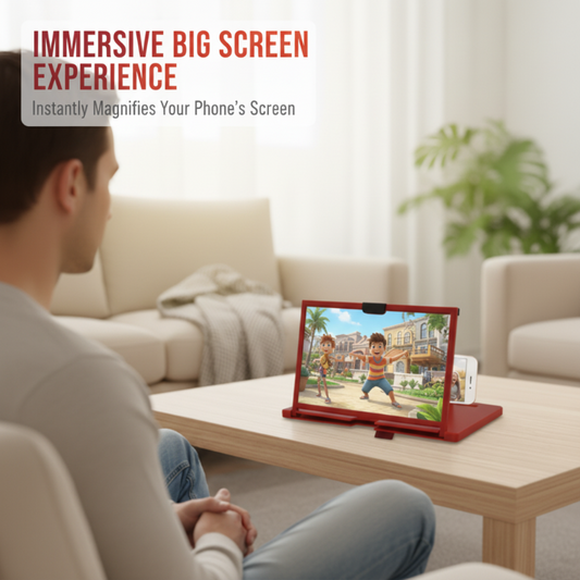 📢📢50%  OFF !!!⏰ Ease Eye Strain, Make Screen “Bigger” | HD Phone Magnifier for Easier Viewing🎬✨
