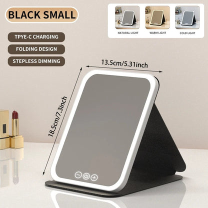 📢📢50%  OFF !! ⏰LED Portable Folding Makeup Mirror