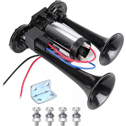 📢📢60%  OFF !! ⏰Train Air Horn 120dB – Fits Trucks, Cars & Boats | 12V/24V, Waterproof & Tool-Free Install 🚛🔊