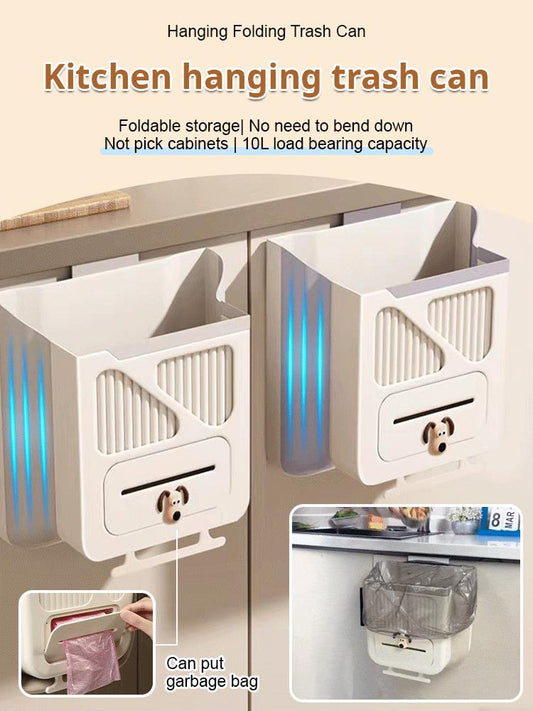 📢📢40% OFF !! ⏰Foldable Hanging Trash Can – Space Saving, Leak Proof & Easy to Clean🧼