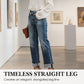 📢📢50%  OFF !!⏰Women's High-Waist Straight-Leg Stretch Jeans