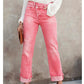 📢📢50%  OFF !!⏰Women's High-Waist Straight-Leg Stretch Jeans