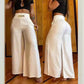📢📢50%  OFF !! ⏰Women's High-Waist Wide-Leg Trousers with Belt Accent