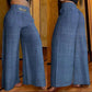 📢📢50%  OFF !! ⏰Women's High-Waist Wide-Leg Trousers with Belt Accent