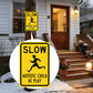 📢📢Buy 2 get 1 free⏰Slow Autistic Child At Play Warning Sign
