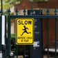 📢📢Buy 2 get 1 free⏰Slow Autistic Child At Play Warning Sign