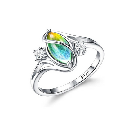 📢📢50%  OFF !! ⏰Geometric Oval Ring with Zirconia Accents