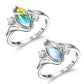 ✨Buy 1 Get 1 Free🔥Geometric Oval Ring with Zirconia Accents💍