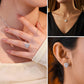 📢📢50%  OFF !! ⏰Heart-Shaped Crystal Necklace & Earring Set