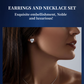 📢📢50%  OFF !! ⏰Heart-Shaped Crystal Necklace & Earring Set