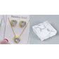 📢📢50%  OFF !! ⏰Heart-Shaped Crystal Necklace & Earring Set