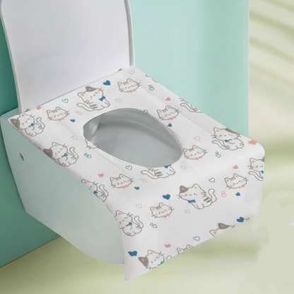 🚽 BUY 1 GET 1 FREE! ✨ Disposable Waterproof Toilet Seat Covers Pack – Hygienic, Comfortable & Perfect for Travel & Public Restrooms 🧳