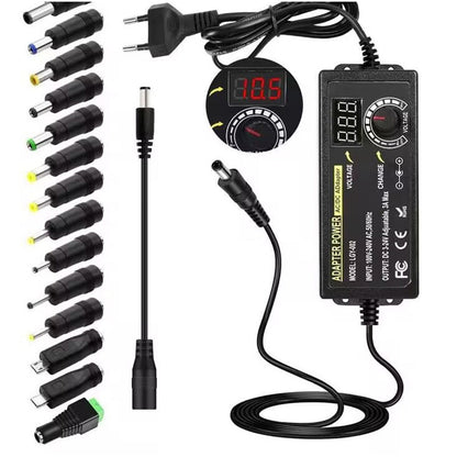 📢📢50%  OFF !! ⏰Adjustable 3V-24V 3A Universal AC/DC Power Adapter