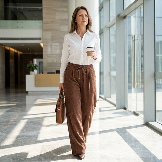 📢📢50%  OFF !!!⏰Casual Loose Fit Corduroy Trousers for Women