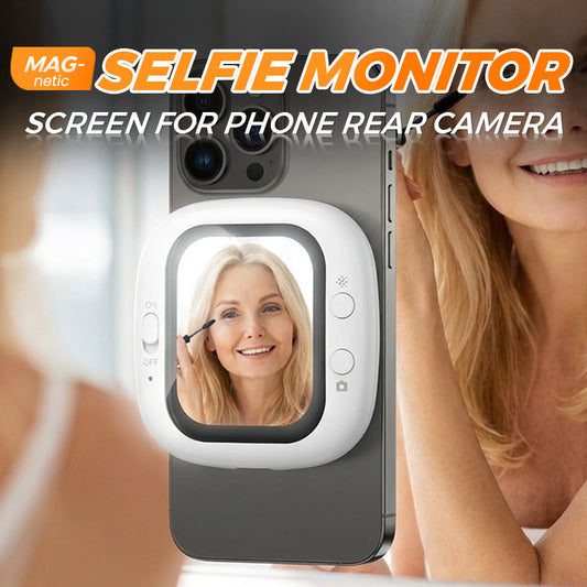 📢📢55%  OFF !! ⏰Magnetic Selfie Monitor Screen for Phone Rear Camera