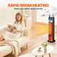 📢📢50%  OFF !! ⏰Indoor heater, with 3 light colors, adjustable thermostat with remote control, tip-over protection