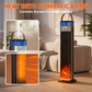 📢📢50%  OFF !! ⏰Indoor heater, with 3 light colors, adjustable thermostat with remote control, tip-over protection