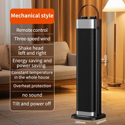 📢📢50%  OFF !! ⏰Indoor heater, with 3 light colors, adjustable thermostat with remote control, tip-over protection