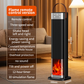 📢📢50%  OFF !! ⏰Indoor heater, with 3 light colors, adjustable thermostat with remote control, tip-over protection