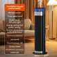 📢📢50%  OFF !! ⏰Indoor heater, with 3 light colors, adjustable thermostat with remote control, tip-over protection