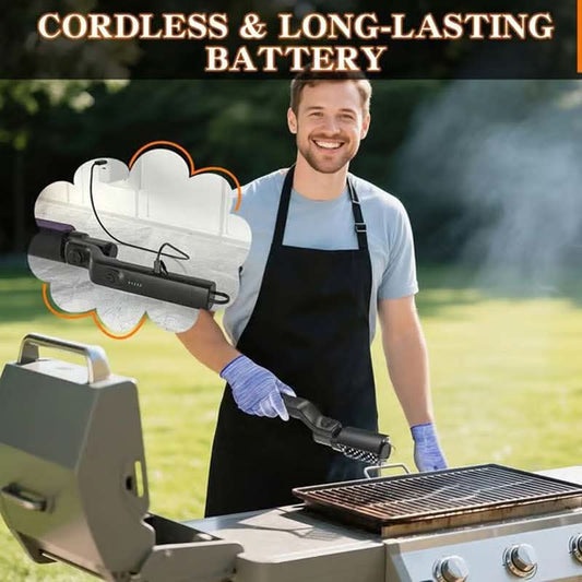 🔥60% OFF NOW! 🍖 Cordless Electric BBQ Brush Cleaner – Deep Cleaning, Long Handle & Rechargeable 🔋
