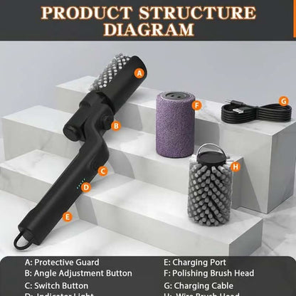 🔥60% OFF NOW! 🍖 Cordless Electric BBQ Brush Cleaner – Deep Cleaning, Long Handle & Rechargeable 🔋