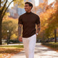 📢📢50%  OFF !! ⏰Casual Slim Fit Mock Neck T-Shirt for Men