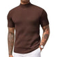 📢📢50%  OFF !! ⏰Casual Slim Fit Mock Neck T-Shirt for Men