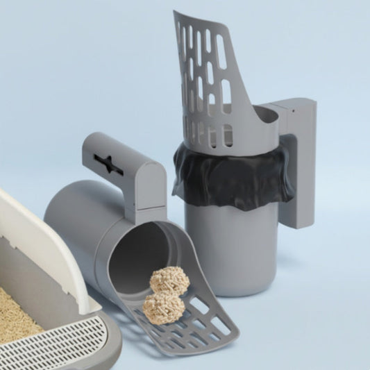 ⏳Limited-time 40% off⏰Cat Litter Scoop with Trash Can🐱💩🗑️