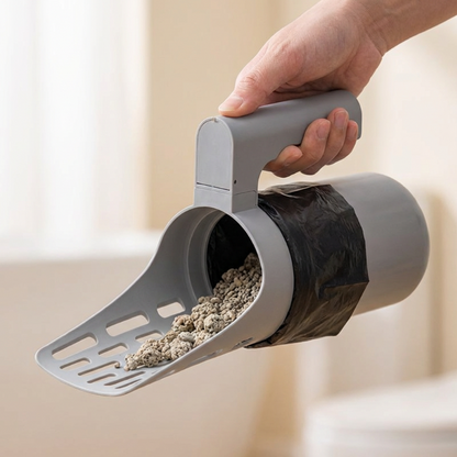 ⏳Limited-time 40% off⏰Cat Litter Scoop with Trash Can🐱💩🗑️