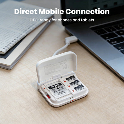 📢📢50%  OFF !!!⏰Portable USB-C Card Reader for SD & Micro SD
