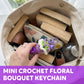 📢📢40%  OFF !!!⏰Mini Crochet Floral Bouquet Keychain