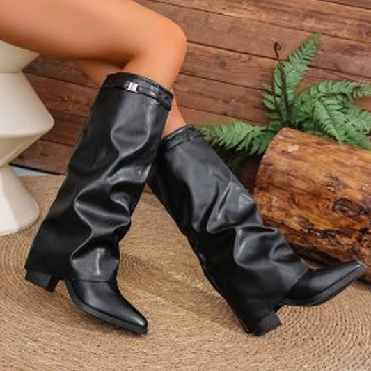 📢📢60%  OFF !!!⏰Women's Slouchy Knee High Chunky Boots & FREE SHIPPING✈️
