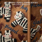 📢📢60%  OFF !! ⏰Embroidered Zebra Canvas Tote Bag