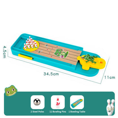 📢📢50% OFF !!!⏰Tabletop Finger Frog Bowling Toys