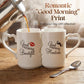 Romantic Heart Handle Kissing Mugs for Couples