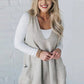 📢📢50% OFF !!!⏰Women's Loose-Fit V-Neck Sweater Vest with Pockets